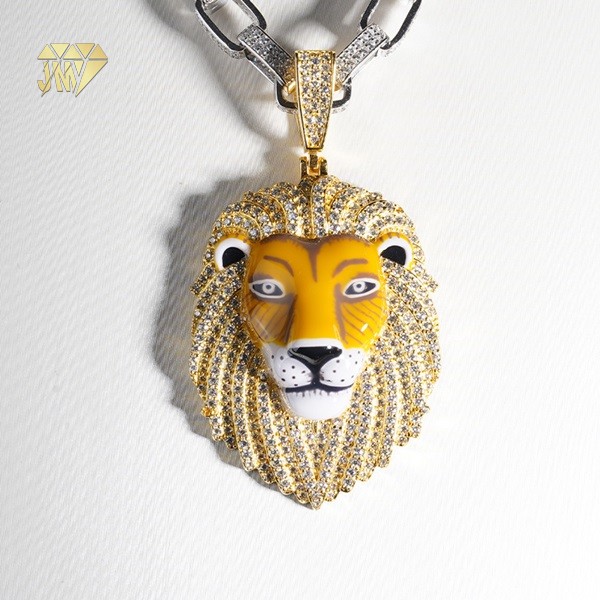 Customized Iced out lion pendant Wholesale