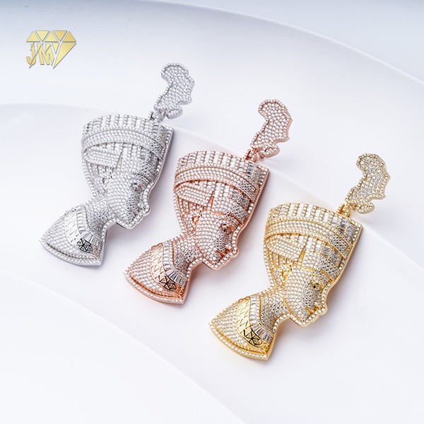 Egyptian Pendants Baguette Diamond Silver 925 Wholesale