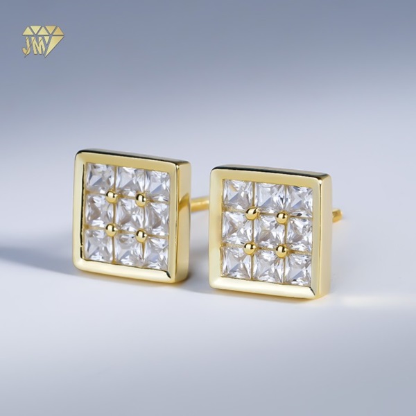 Wholesale Diamond Simple Gold Earrings 14k  For Jewelry Retails 