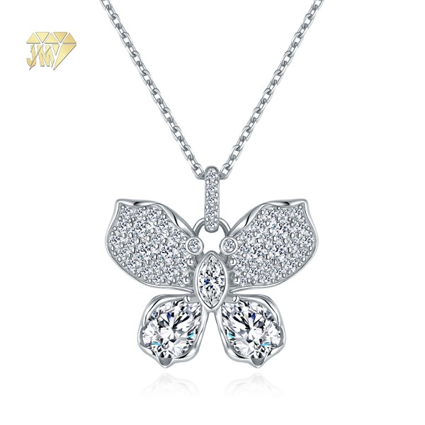 Trending Silver Necklaces Butterfly Lab grown Custom Design