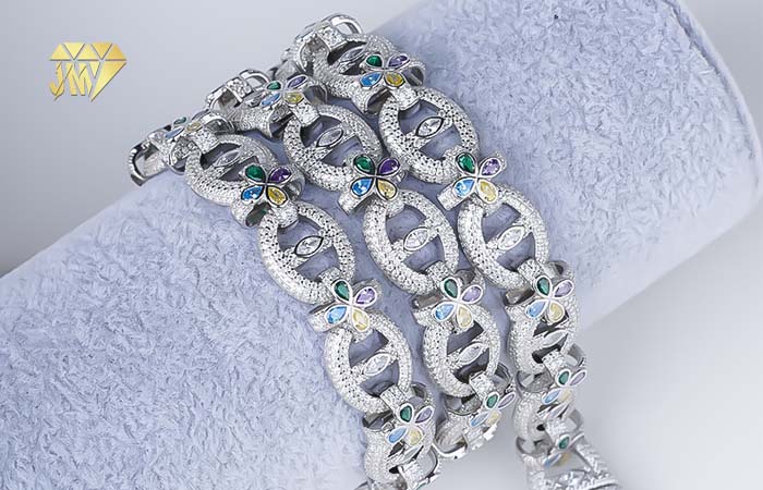 cuban Four leaf clover necklace for men