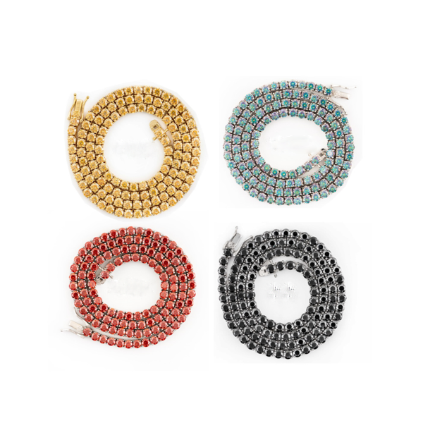 lab-created tennis necklace