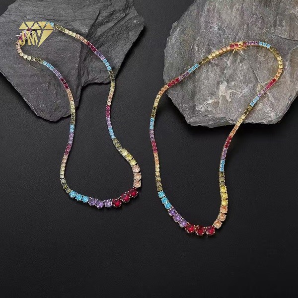 rainbow tennis necklace factory